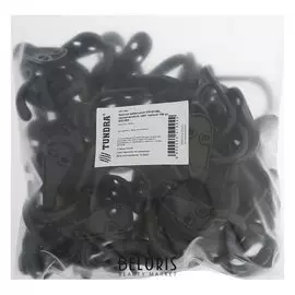 Крючок мебельный км1013bl, однорожковый, цвет черный 100 шт.