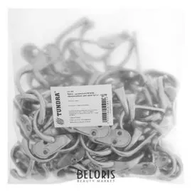 Крючок мебельный км1013sn, однорожковый, цвет хром 100 шт.