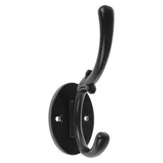 Крючок мебельный, Km221bl, чёрный