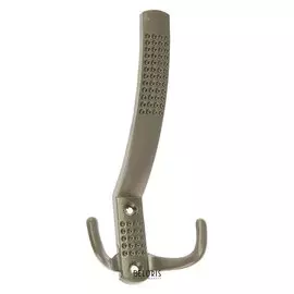 Крючок мебельный Km302sn, трёхрожковый, цвет матовый никель