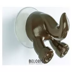 Крючок на вакуумной присоске «Хвостик лошадки», цвет коричневый