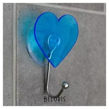 Крючок на вакуумной присоске «Сердце»