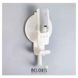 Крючок на вакуумной присоске «Универсал», цвет белый