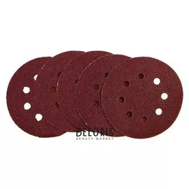 Круг абразивный под липучку Bohrer 52112606, оксид алюминия, р60, 125 мм, 5 шт.