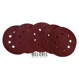 Круг абразивный под липучку Bohrer 52112608, оксид алюминия, р80, 125 мм