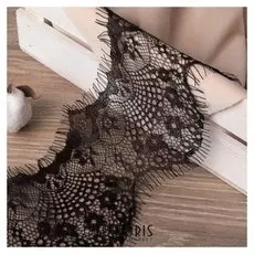 Кружево реснички, 100 мм × 9 ± 1 м, в бобине 3 шт по 3 м, цвет чёрный