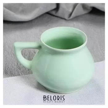 Кружка 0,3 л, цвет ментоловый, кофе