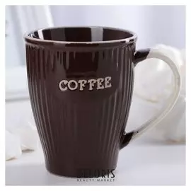 Кружка 270 мл "Coffee", цвет коричневый