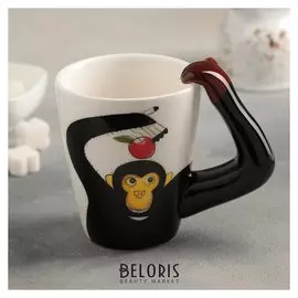 Кружка 380 мл "В мире животных. обезьяна"