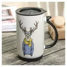 Кружка 500 мл "Лесной брутал", рисунок