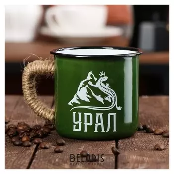 Кружка эмалированная «Урал», 350 мл