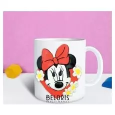 Кружка для декорирования полимерной глиной, минни маус