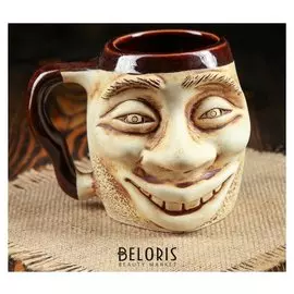 Кружка для пива "Рожа" 0,5 л, керамика