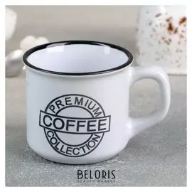 Кружка "Кофе" 165 мл, 10,5х7,5х6,7 см, цвет белый