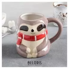 Кружка «Ленивец с шарфиком», 480 мл