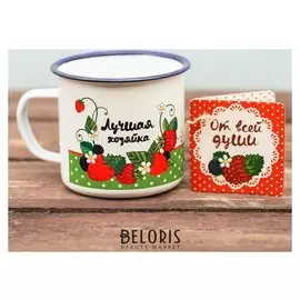 Кружка «Лучшая хозяйка», эмалированная, 350 мл