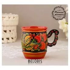 Кружка «Малышка», 6×8 см, хохлома