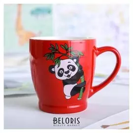 Кружка «Панда», 210 мл, 10,7×7,5×8,5 см, рисунок