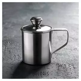 Кружка с крышкой 180 мл, D=7 см