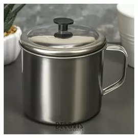 Кружка с крышкой «Вестерн» 320 мл, 9 см