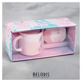 Кружка с подставкой «Сияй», 350 мл, Ø 9 см