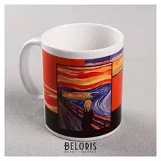 Кружка с сублимацией "Крик", 300 мл