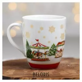 Кружка «Серия яркий зимний город», 350 мл