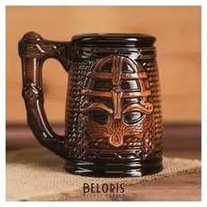 Кружка "Скиф", коричневая, 0.5 л