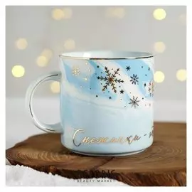 Кружка «Снежинки», 350 мл