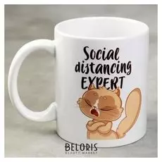 Кружка «Social Distancing Expert», 300 мл