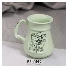 Кружка "Телята", цвет мята, 0.3 л