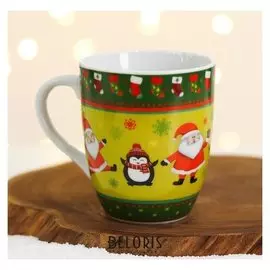 Кружка «Веселые новогодние зверята», 300 мл
