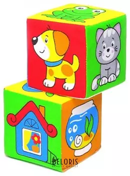 Кубики "Мякиши" Чей домик?