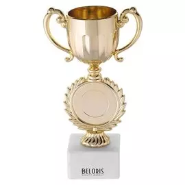 Кубок пластик, камень, малый с чашей под нанесение, 17,5 х 9,5 х 6,2 см