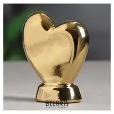 Кубок "Сердце" золотистый, 10,5 см