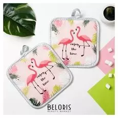 Кух. набор 2 пр. доляна "Enjoy", прихватка 16*16 см - 2 шт,100% п/э