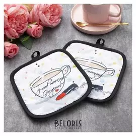 Кух. набор 2 пр. доляна "Good Morning", прих. 17*17 см - 2 шт,100% п/э