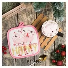 Кух.набор "Фламинго" прихватка 17х17 см, подст.для горячего15х15 см