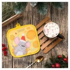 Кух.набор "С новым годом" прихватка 17х17 см, подст.для горячего15х15 см