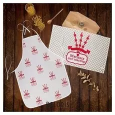 Кухонный набор 2 пр. Collorista мясных дел мастер, фартук 50 х 70 см, полотенце 40 х 60 см