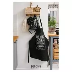 Кухонный набор 3 пр. "Шеф-повар №1" фартук 60х70 см, прихватка 20х20 см, полотенце 35х60 см