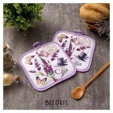 Кухонный набор «Доляна» Love, прихватка 17х17 см - 2 шт