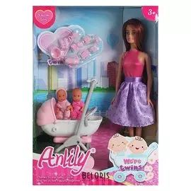 Кукла Анлилу мама с 2-мя малышами