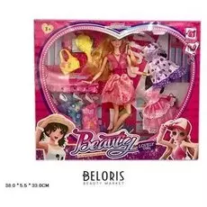 Кукла гибкая с нарядами