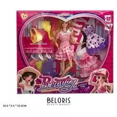 Кукла гибкая с нарядами