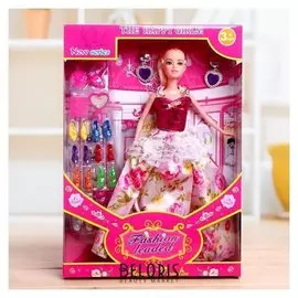 Кукла модель "Даша" в платье, с аксессуарами