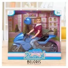 Кукла модель «Кен» на мотоцикле