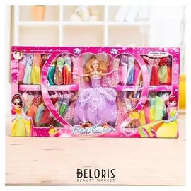 Кукла модель с набором платьев