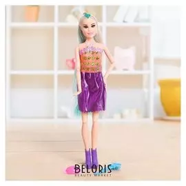 Кукла-модель шарнирная «Оля» в платье, с аксессуарами