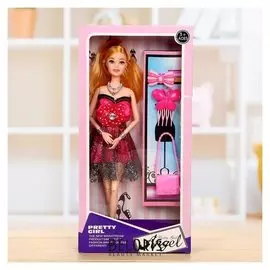 Кукла модель шарнирная «Сара» в платье, с аксессуарами